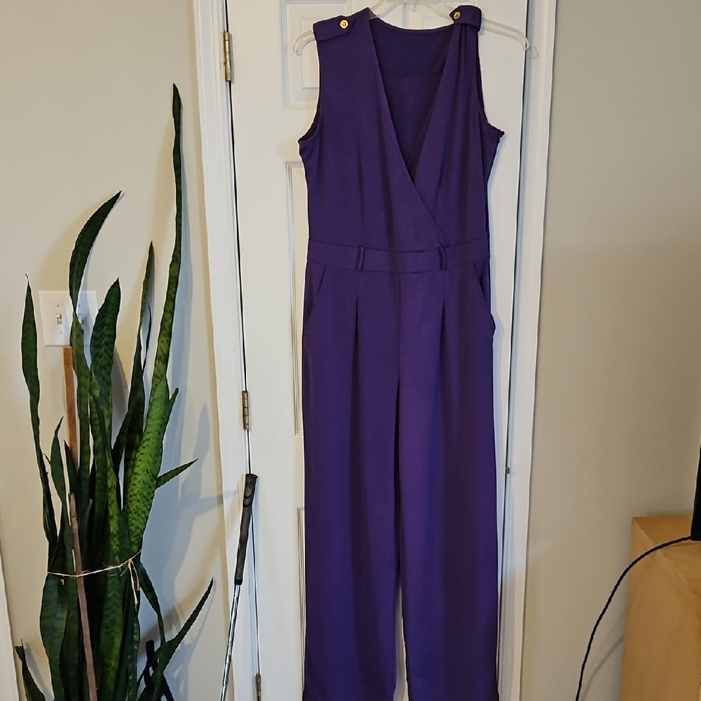 Elegant Purple Women's Jumpsuit